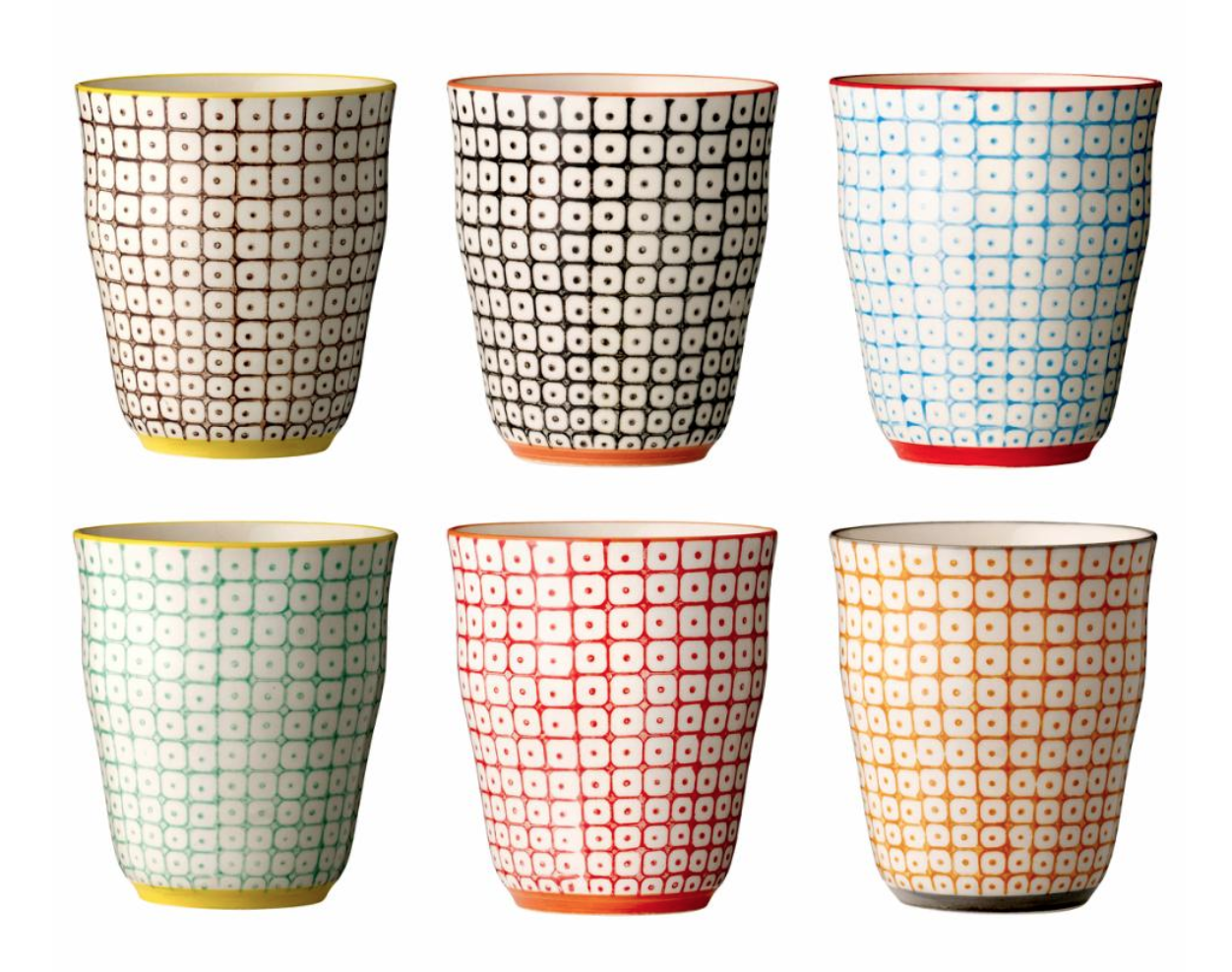 Steinzeug Tasse CARLA (Set 6tlg.)