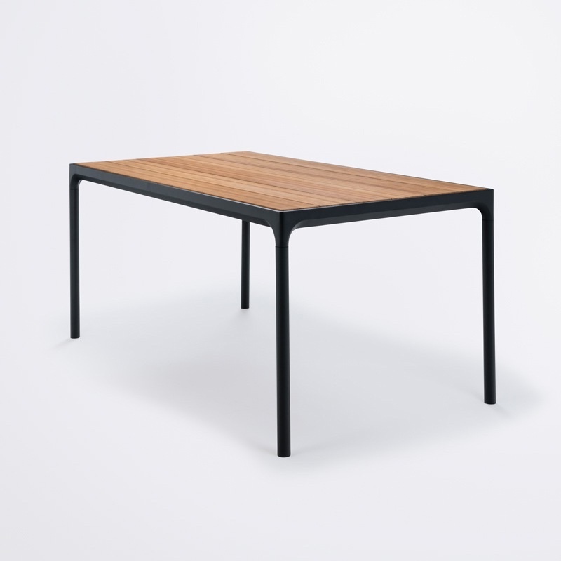 CLICK FOUR Outdoortisch Bambus/schwarz