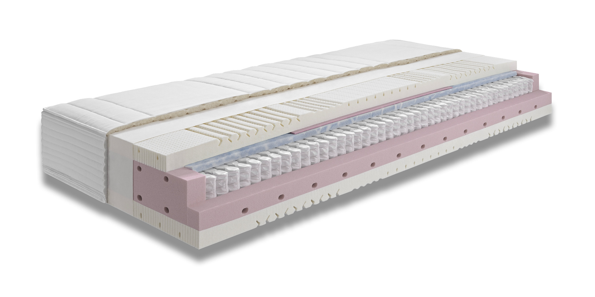 LAGERWARE Taschenfederkernmatratze ARGENTO 22 L (Latex) Medium 