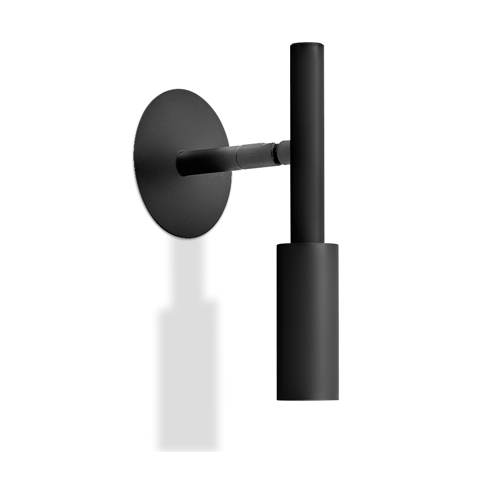 Wandleuchte TUBINO schwarz satiniert