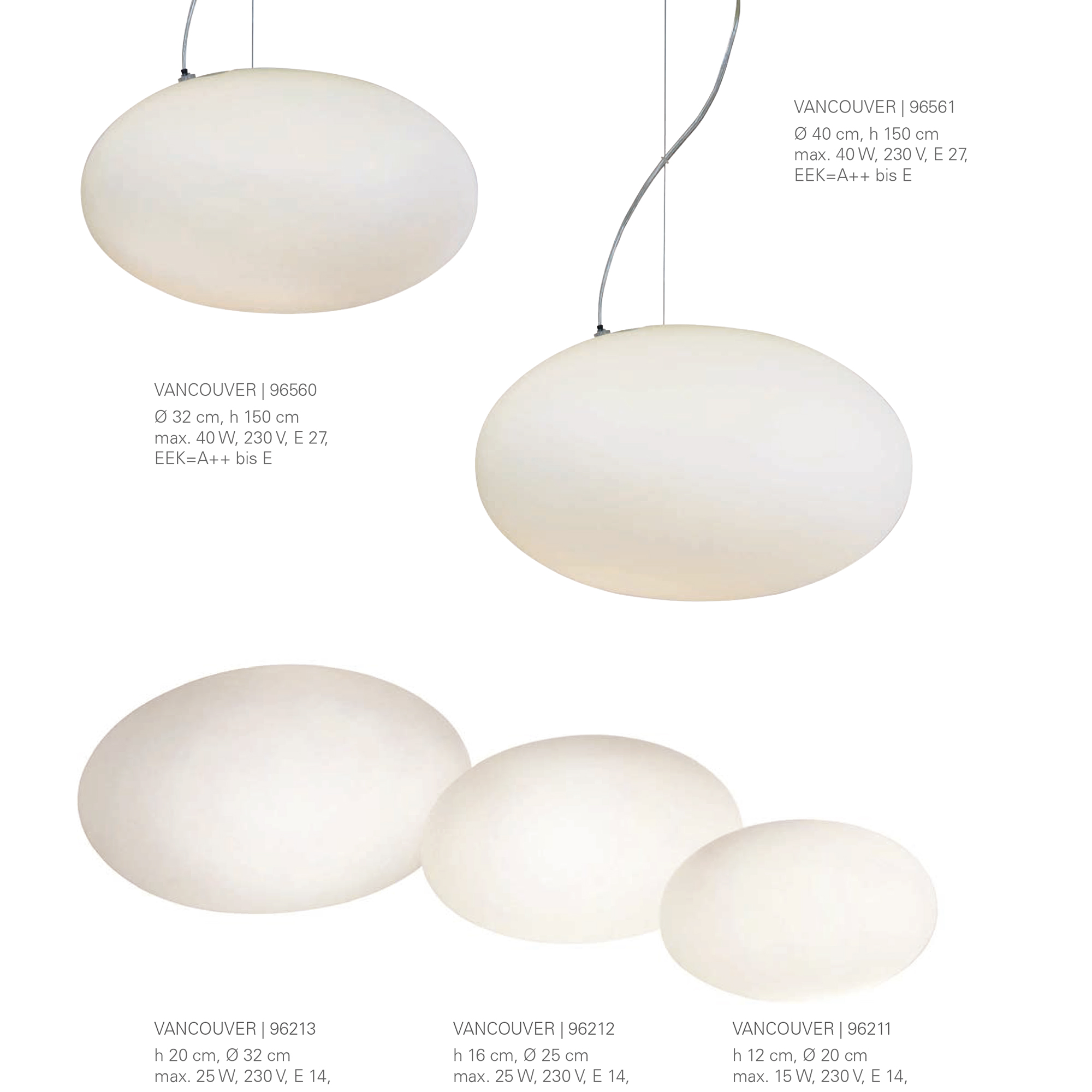 Leuchtenserie VANCOUVER