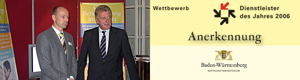 Auszeichnung der Dienstleister des Jahres 2006 Auszeichnung der Dienstleister des Jahres 2006